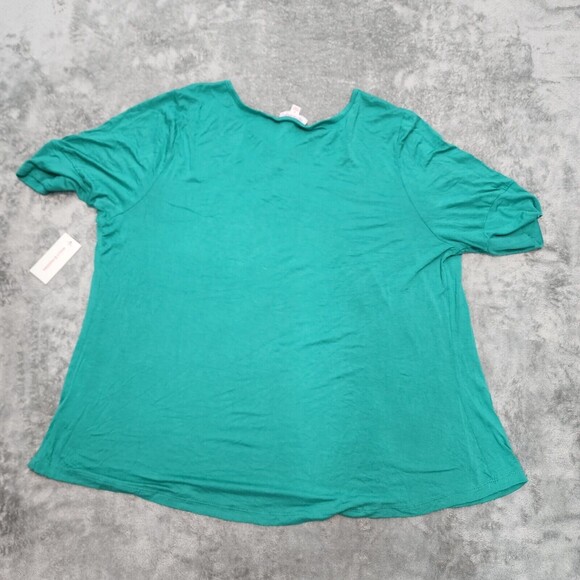 NWT Molly & Isadora Women's Green Top Size 1X - Picture 2 of 10